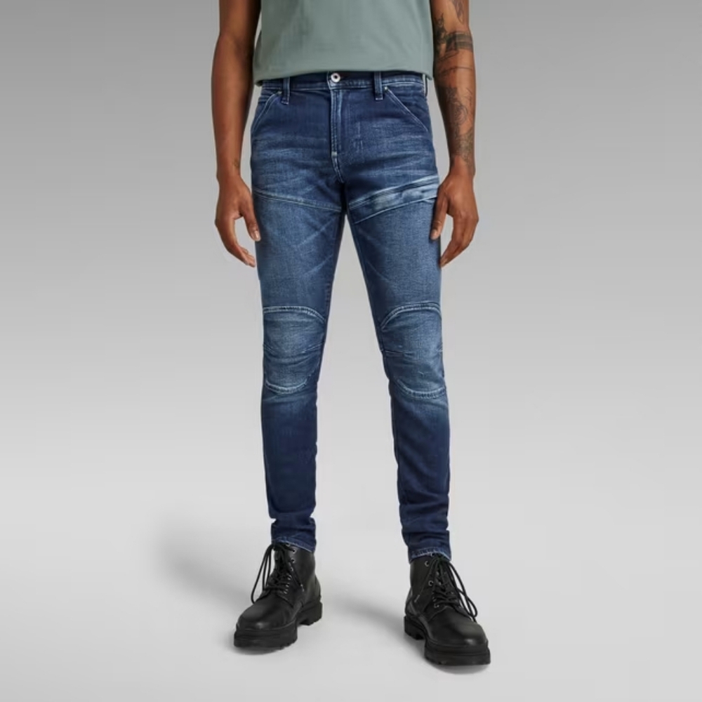 G-Star RAW 5620 Flightsuit 3D Skinny Jeans Men's 31x30 Blue Utility Moto